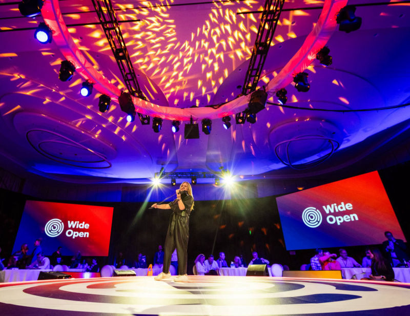 360 degree live music setup